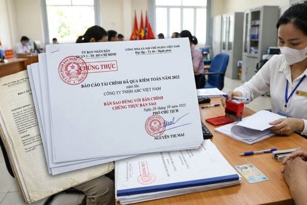 Chứng thực bản sao Báo cáo tài chính đã qua kiểm toán của doanh nghiệp