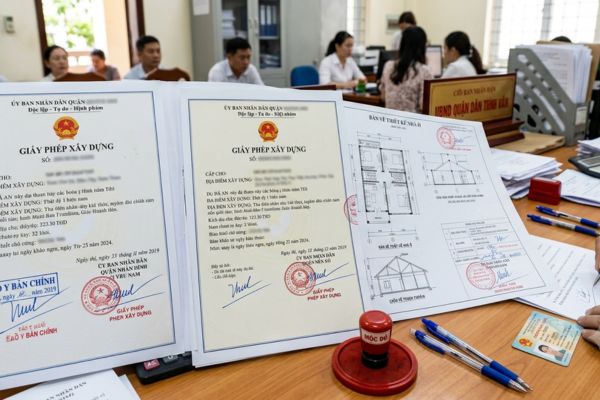 Chứng thực bản sao Giấy phép xây dựng và bản vẽ thiết kế nhà ở
