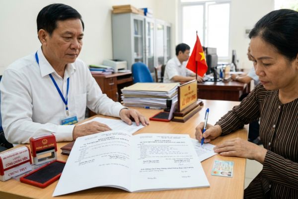 Chứng thực chữ ký trên bản cam kết tự nguyện hiến tặng tài sản sau khi mất