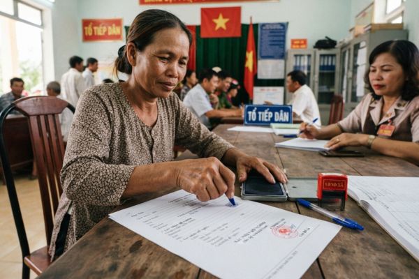 Chứng thực chữ ký trên đơn xin xác nhận gia đình nghèo để vay vốn