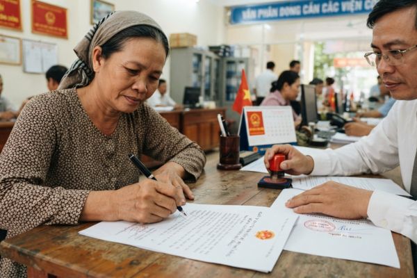 Chứng thực chữ ký trên giấy ủy quyền nhận tiền đền bù giải phóng mặt bằng