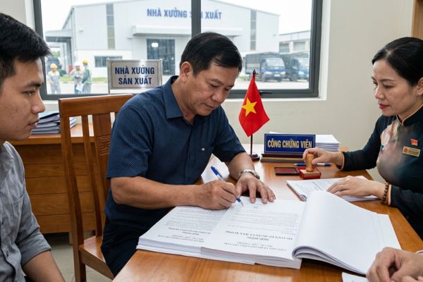 Chứng thực chữ ký trên hợp đồng ủy quyền quản lý nhà xưởng