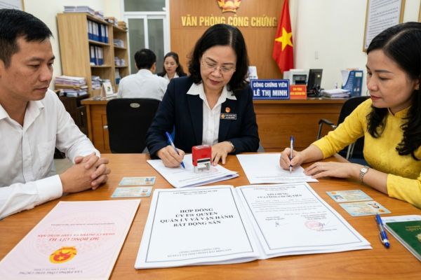 Chứng thực chữ ký trên hợp đồng ủy quyền quản lý và vận hành bất động sản