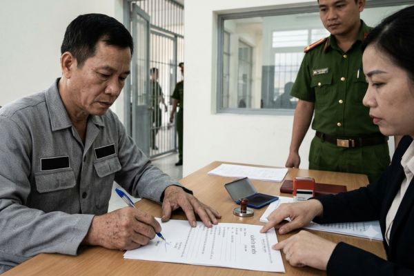 Người đang thi hành án phạt tù có được thực hiện chứng thực chữ ký?