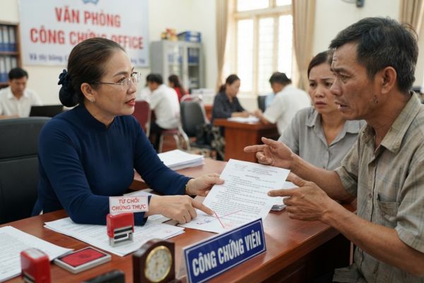 Tại sao văn phòng công chứng từ chối chứng thực chữ ký trên hợp đồng mua bán?