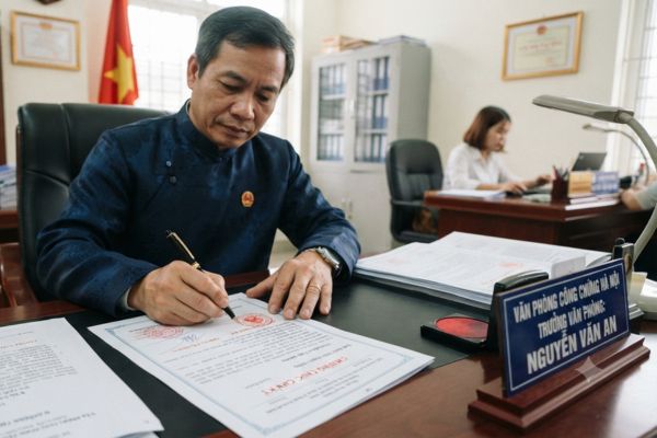 Thẩm quyền chứng thực chữ ký của Trưởng văn phòng công chứng