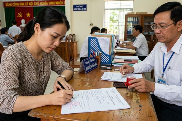 Thủ tục chứng thực chữ ký trên đơn xin xác nhận tình trạng hôn nhân