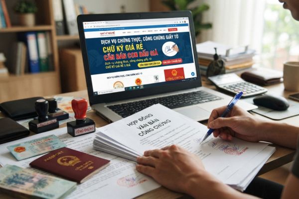 Cảnh báo việc mua bán các bản chứng thực chữ ký khống trên mạng