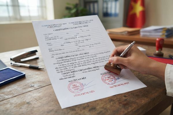 Chứng thực chữ ký trên giấy cam kết không tự ý cải tạo công trình