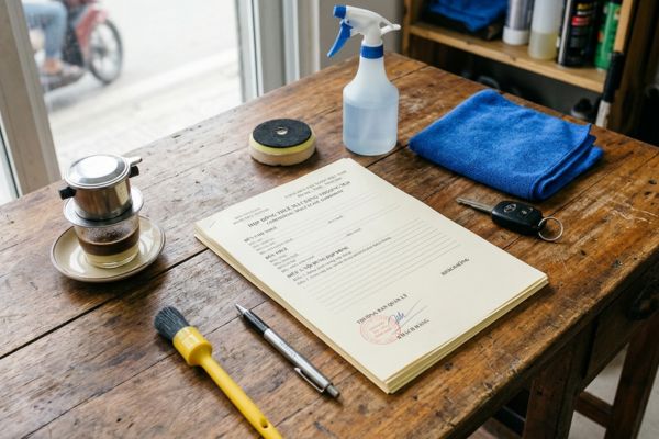 Hợp đồng cho thuê mặt bằng mở tiệm rửa xe, chăm sóc xe ô tô chuyên nghiệp