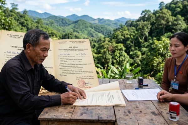 Hợp đồng chuyển nhượng đất lâm nghiệp làm rừng phòng hộ, đặc dụng
