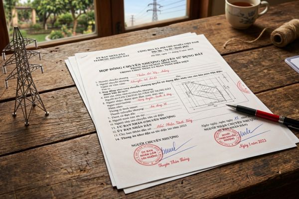 Hợp đồng chuyển nhượng quyền sử dụng đất thuộc hành lang an toàn lưới điện
