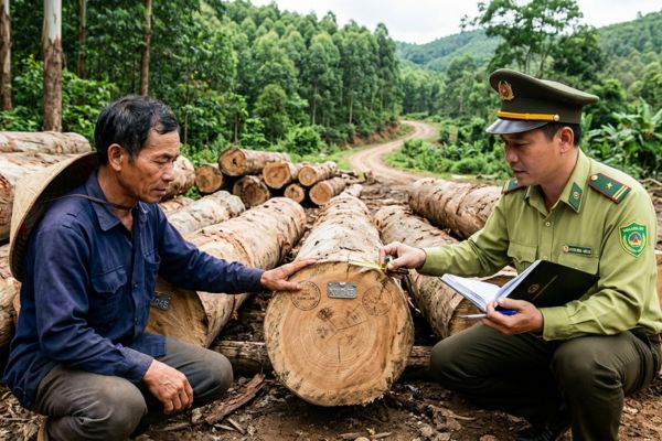 Hợp đồng mua bán gỗ nguyên liệu, rừng trồng gỗ lớn: Kiểm tra nguồn gốc