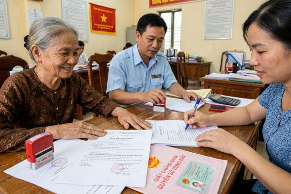 Hợp đồng tặng cho nhà đất giữa mẹ chồng và con dâu: Giấy tờ xin miễn thuế