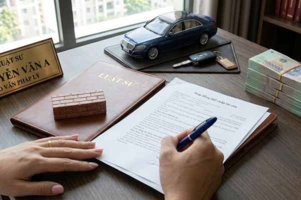 Hợp đồng thế chấp tài sản là xe ô tô biển số đẹp trúng đấu giá
